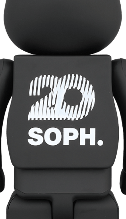 Bearbrick SOPH. 20th Anniversary 100% & 400% Set Black