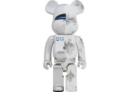 Bearbrick SORAYAMA x Daniel Arsham 1000% Silver