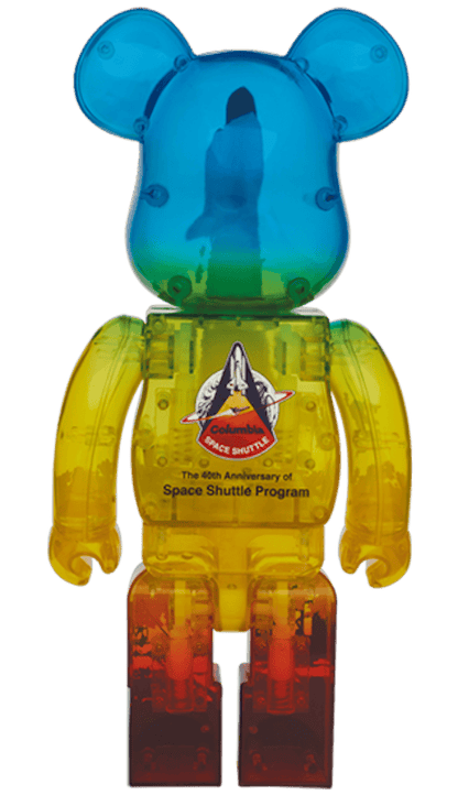Bearbrick SPACE SHUTTLE LAUNCH Ver. 100% & 400% Set