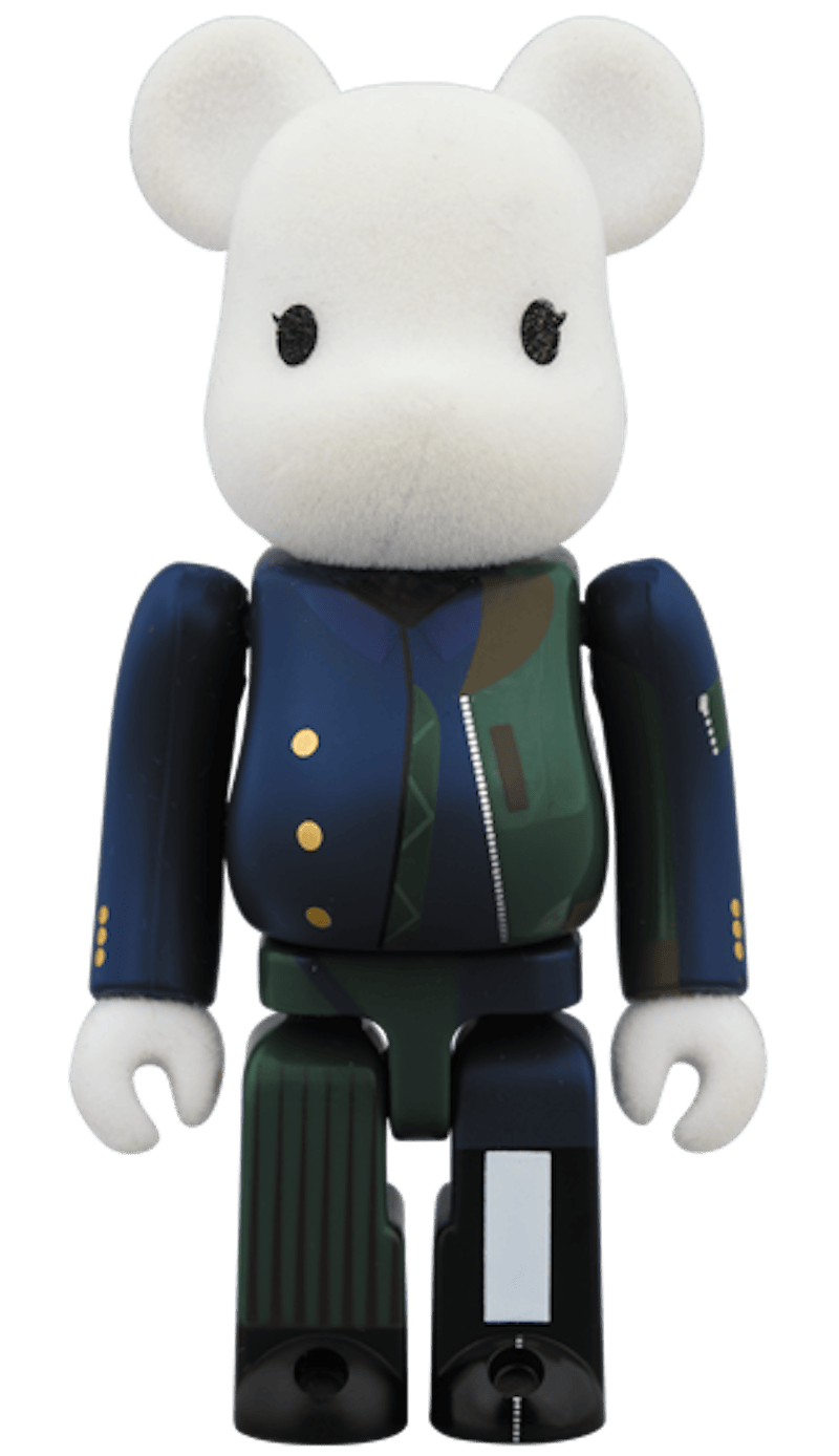 Bearbrick Sacai 2018 AW 100% & 400% Set White