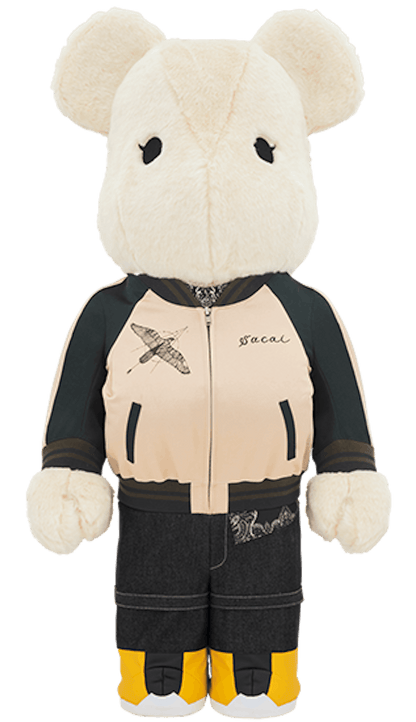 Bearbrick Sacai Medicom Toy Plus Exclusive 1000% Multi