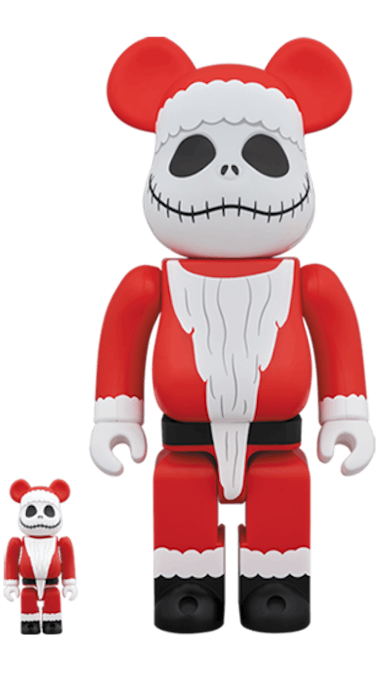 Bearbrick Santa Jack 100% & 400% Set White/Red