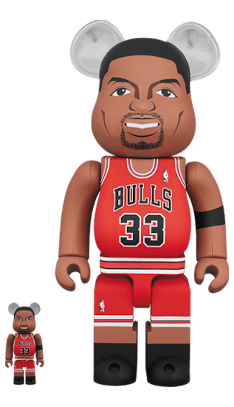 Bearbrick Scottie Pippen (Chicago Bulls) 100% & 400% Set
