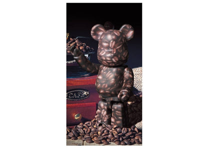 Bearbrick Series 44 Jellybean Coffee Pattern 100% (Opened Blind Box & Card Included)