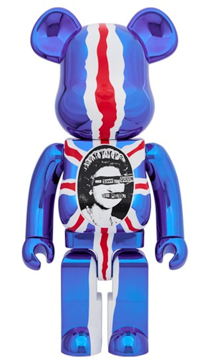 Bearbrick Sex Pistols "God Save The Queen" 1000% Chrome