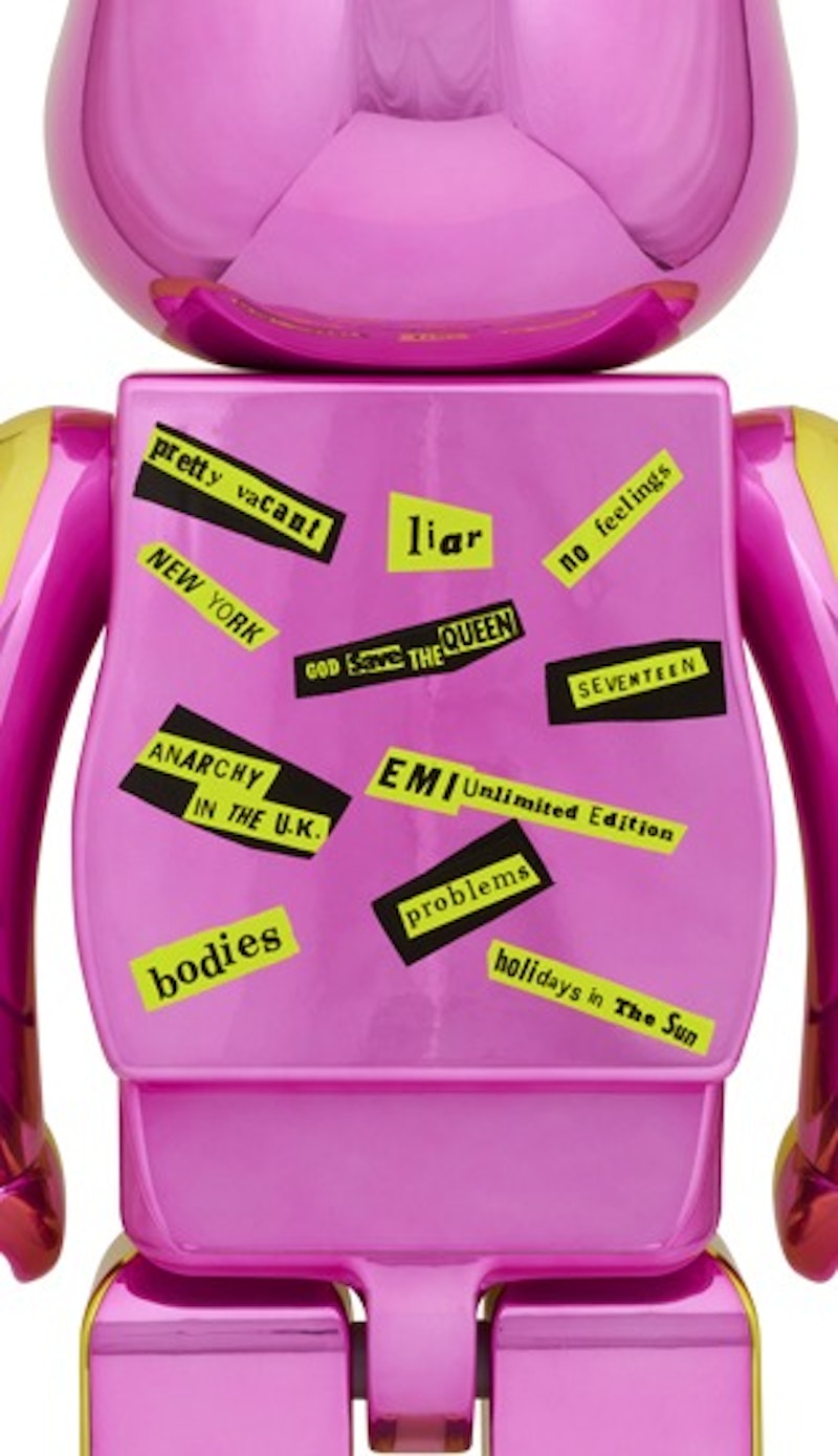 Bearbrick Sex Pistols "Never Mind The Bollocks" 1000% Chrome