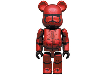 Bearbrick Sith Trooper 100% & 400% Set Red Chrome Ver.