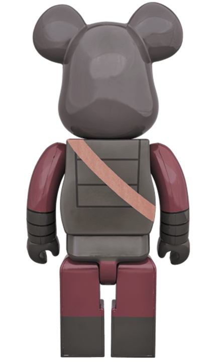 Bearbrick Soldier Ape 400% Burgundy