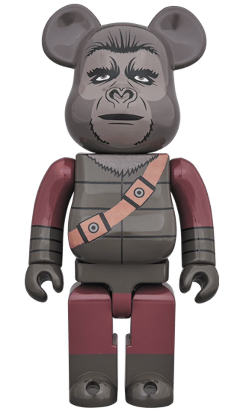 Bearbrick Soldier Ape 400% Burgundy