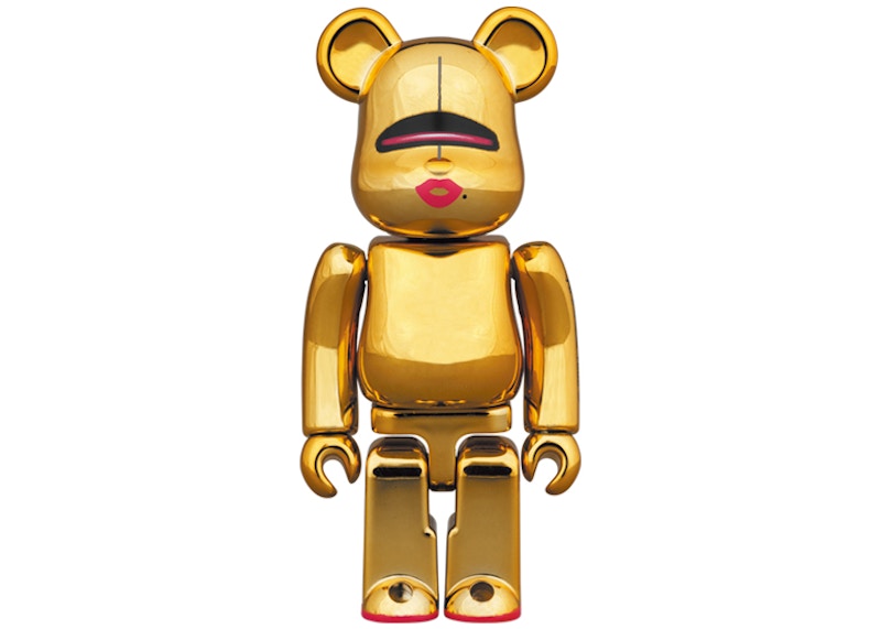 Bearbrick Sorayama x 2G 100% & 400% Set Gold Ver.