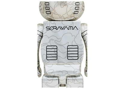 Bearbrick x BAPE x Hajime Sorayama Camo Shark 1000% Silver