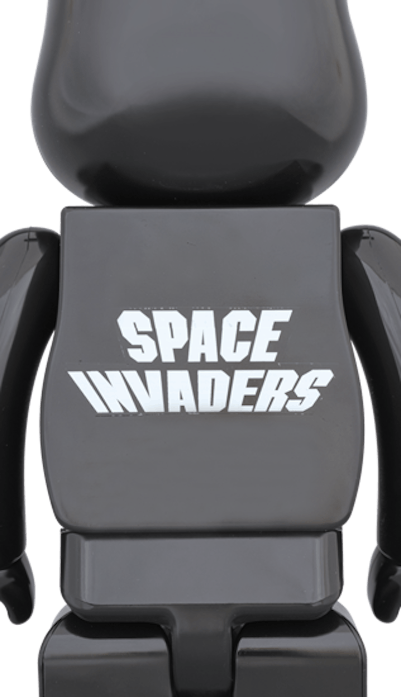 Bearbrick Space Invaders 400% Black