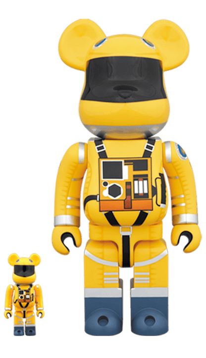 Bearbrick Space Suit Yellow Ver. 100% & 400% Set Yellow