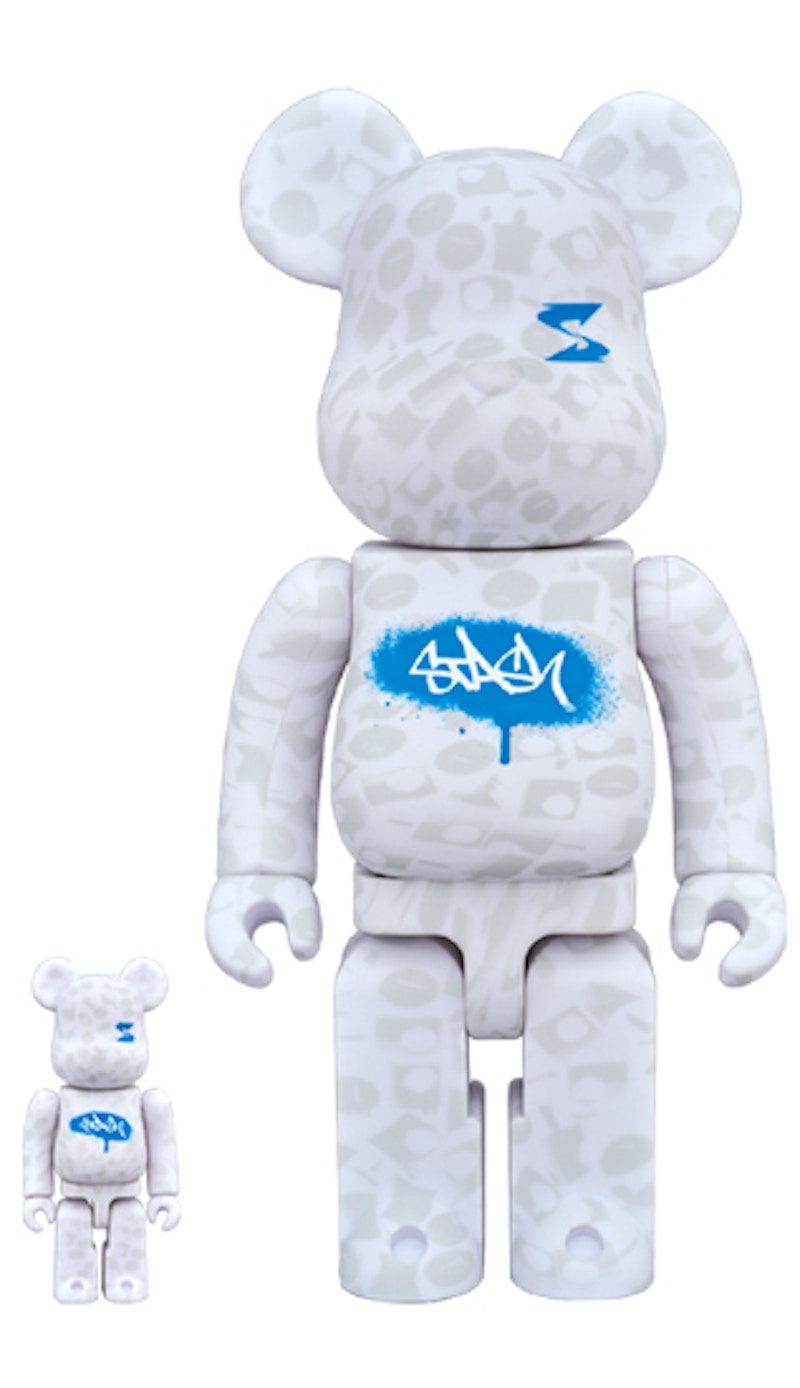 Bearbrick Stash 100% & 400% Set White