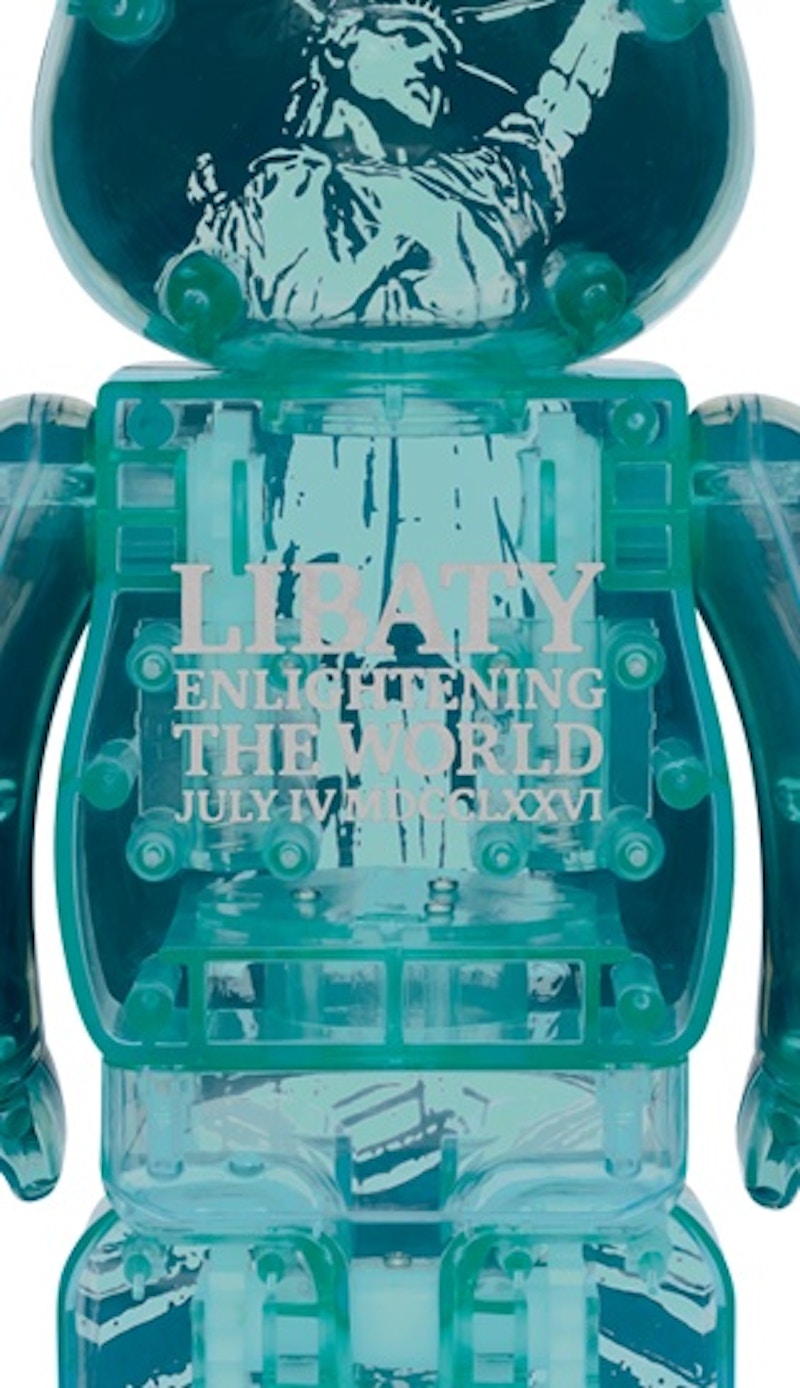 Bearbrick Statue Of Liberty 100% & 400% Set