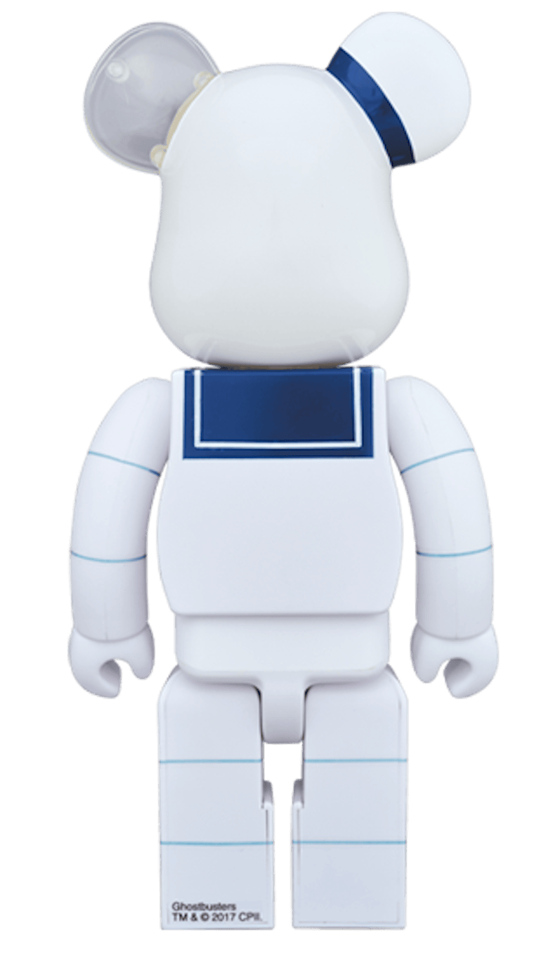 Bearbrick Stay Puft Marshmallow Man 400% White
