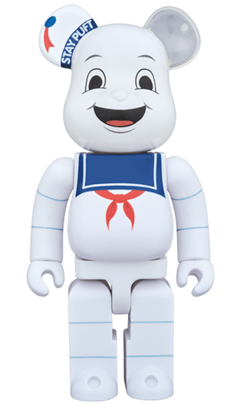 Bearbrick Stay Puft Marshmallow Man 400% White