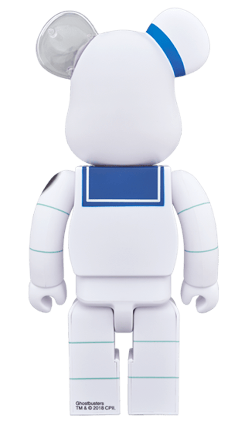 Bearbrick Stay Puft Marshmallow Man Anger Face 400% White