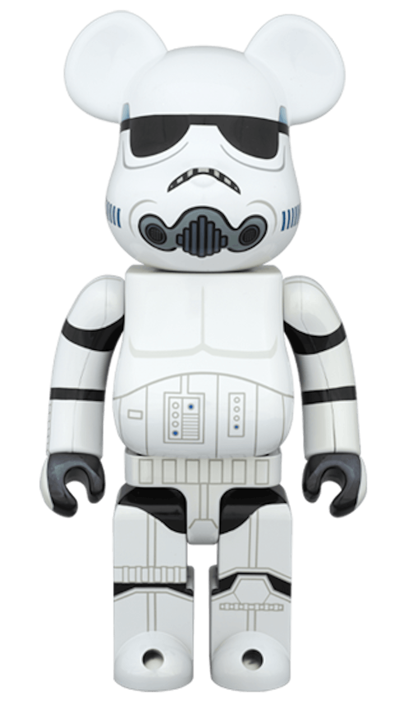 Bearbrick Stormtrooper Chrome Ver. 400% White
