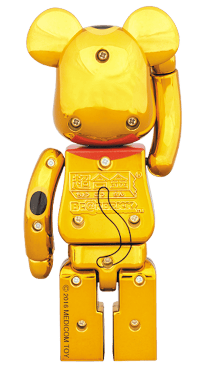 Bearbrick Superalloy Beckoning Cat Gold Plated 200%
