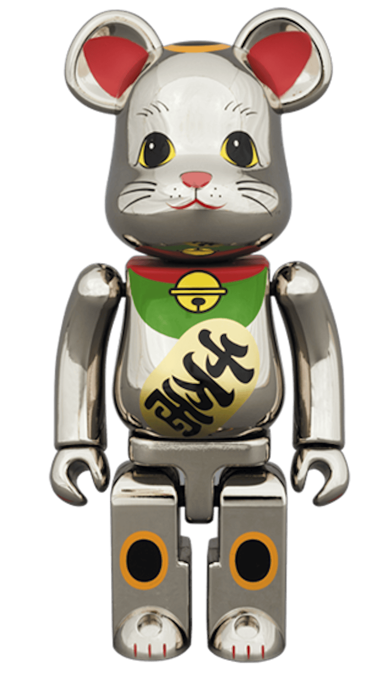 Bearbrick Superalloy Beckoning Cat Silver Plated 2 200%