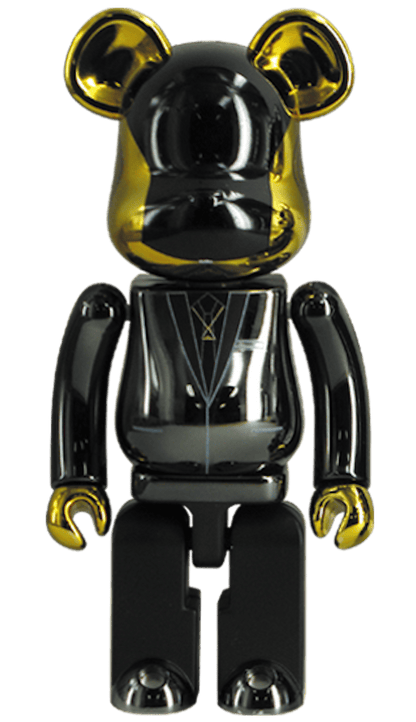 Bearbrick Superalloy Daft Punk (Random Access Memories Ver.) 2 Pack 200% Black