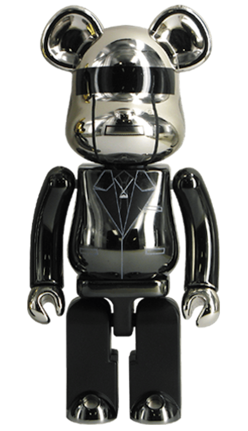 Bearbrick Superalloy Daft Punk (Random Access Memories Ver.) 2 Pack 200% Black