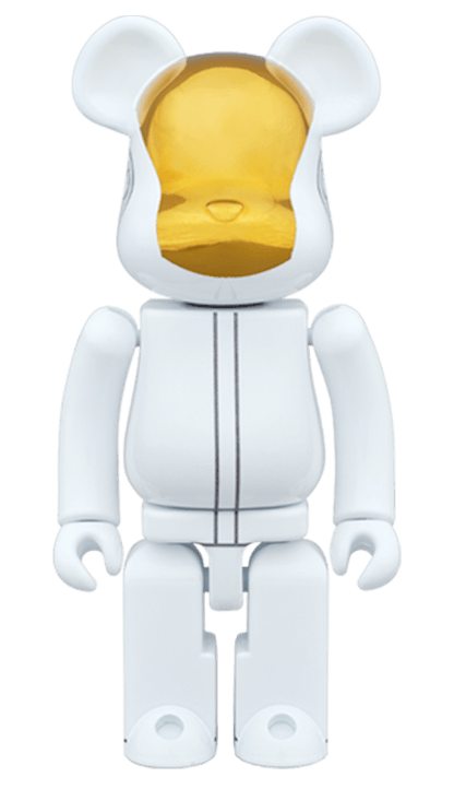 Bearbrick Superalloy Daft Punk (White Suits Ver.) 2 Pack 200% White/Gold