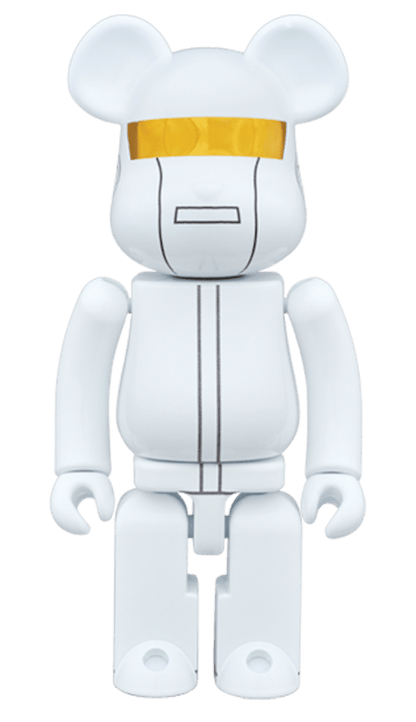 Bearbrick Superalloy Daft Punk (White Suits Ver.) 2 Pack 200% White/Gold