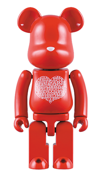 Bearbrick Superalloy International Love Heart 200%