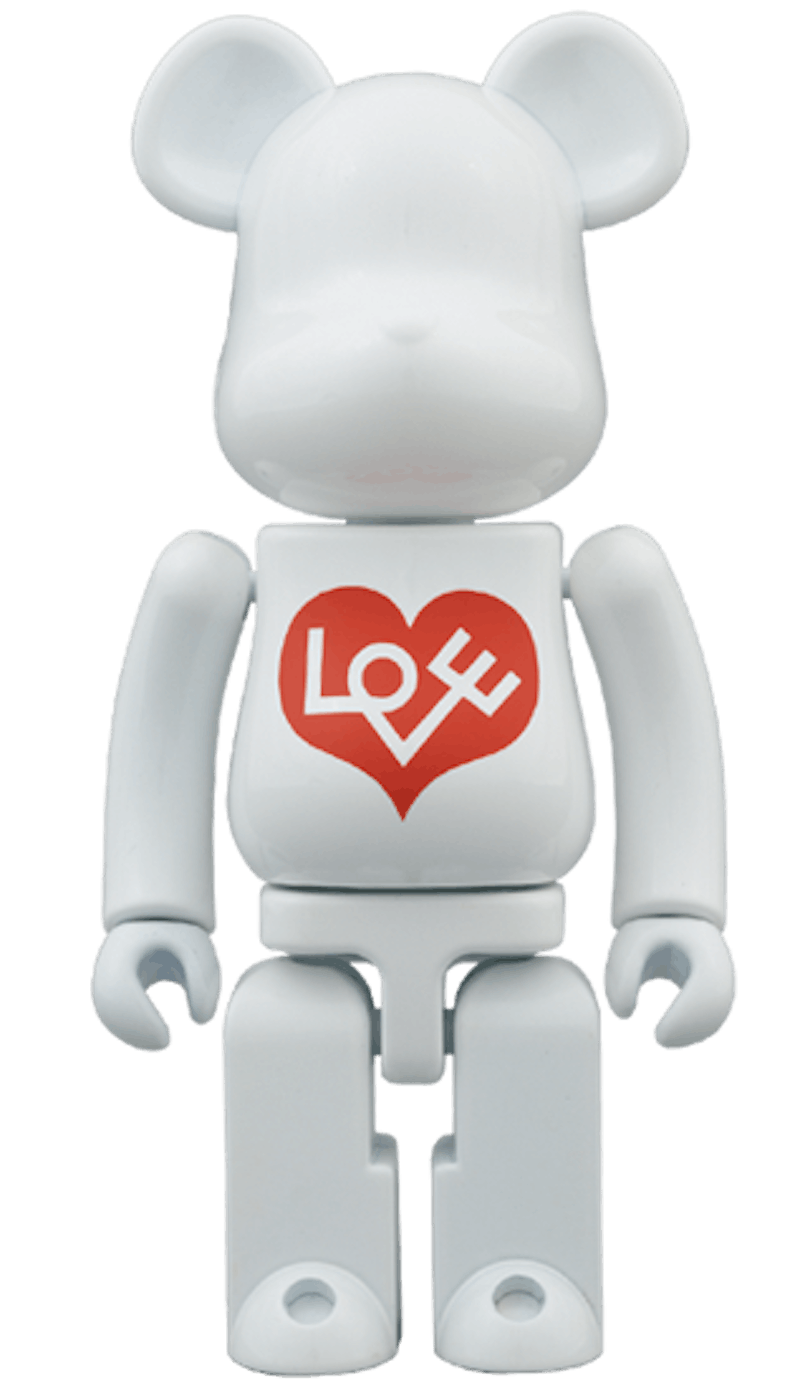 Bearbrick Superalloy LOVE BIANCO 200%