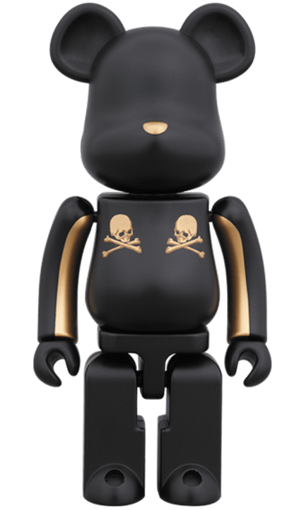 Bearbrick Superalloy Mastermind Japan 2 Pack (Gold Stripe & Chrome Silver) 200% Multi
