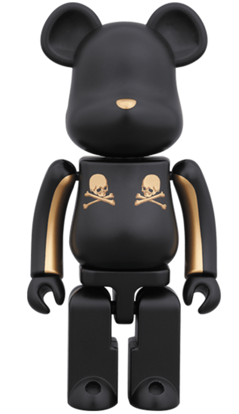 Bearbrick Superalloy Mastermind Japan 2 Pack (Gold Stripe & Chrome Silver) 200% Multi