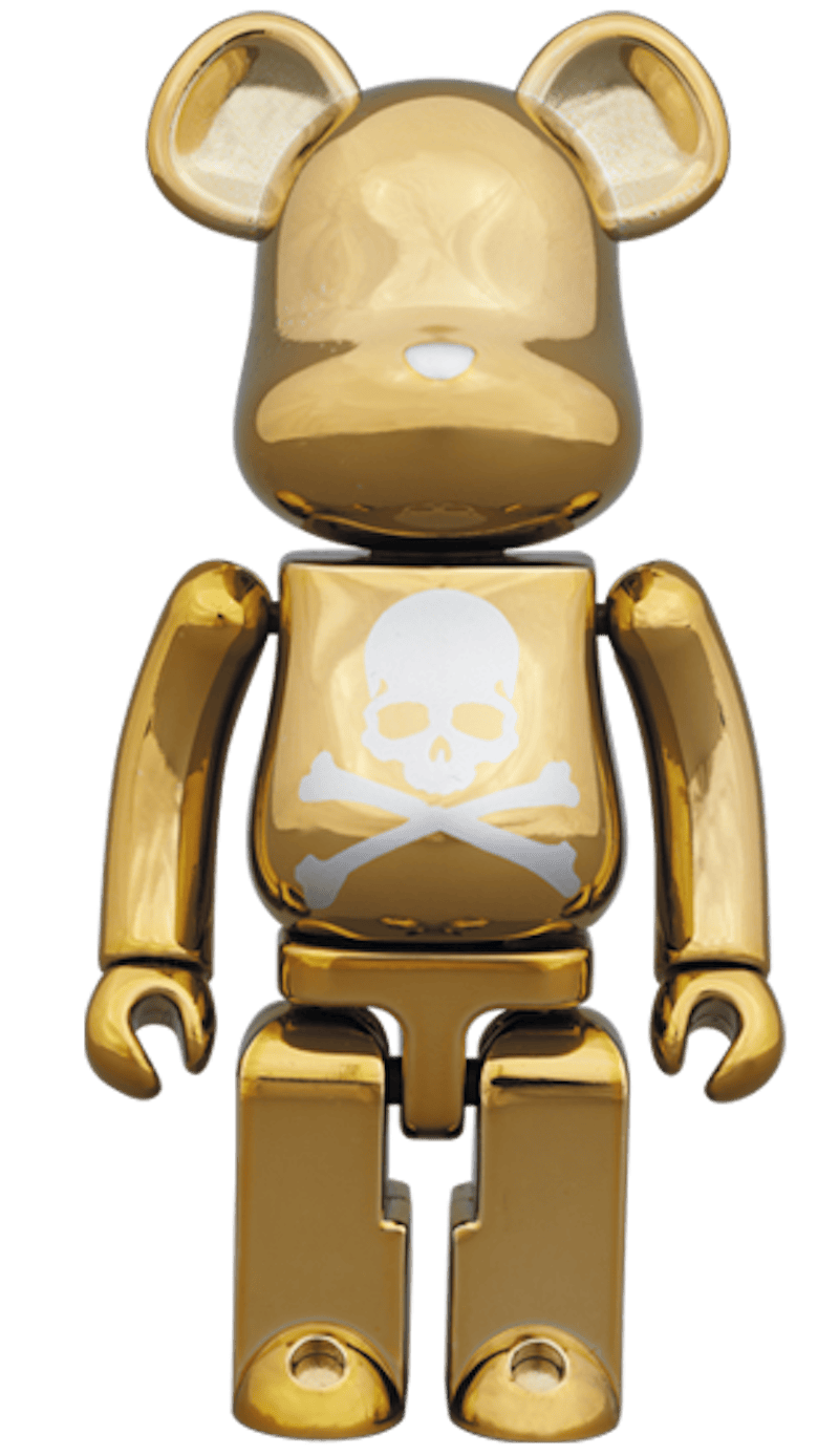 Bearbrick Superalloy Mastermind Japan 2 Pack (Silver Stripe & Chrome Gold) 200% Multi