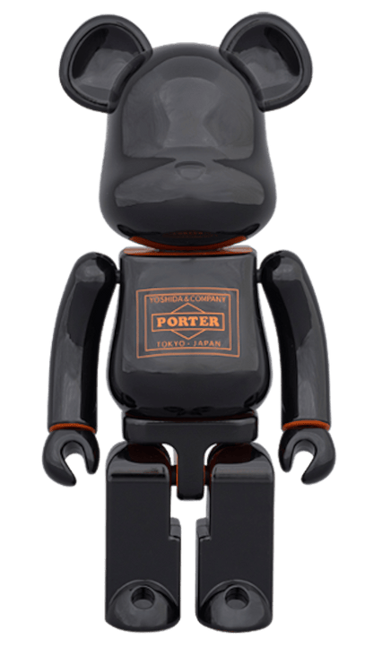 Bearbrick Superalloy Porter 200% Black/Orange