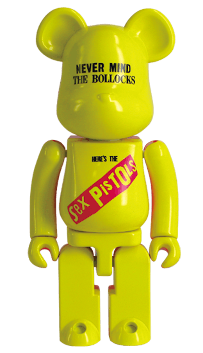 Bearbrick Superalloy Sex Pistols 200% Yellow/Pink