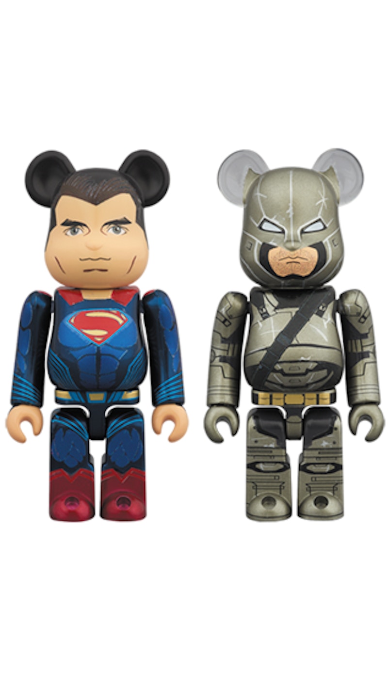 Bearbrick Superman & Batman Armored Ver. 100% Multi
