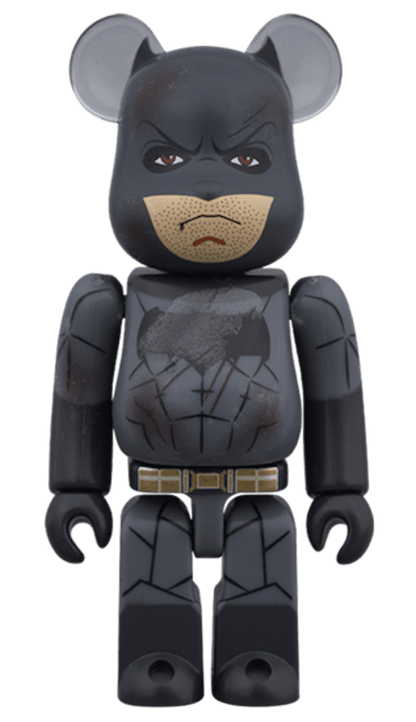 Bearbrick Superman (Heat Vision Ver.) & Batman (Damage Ver.) 100% Multi