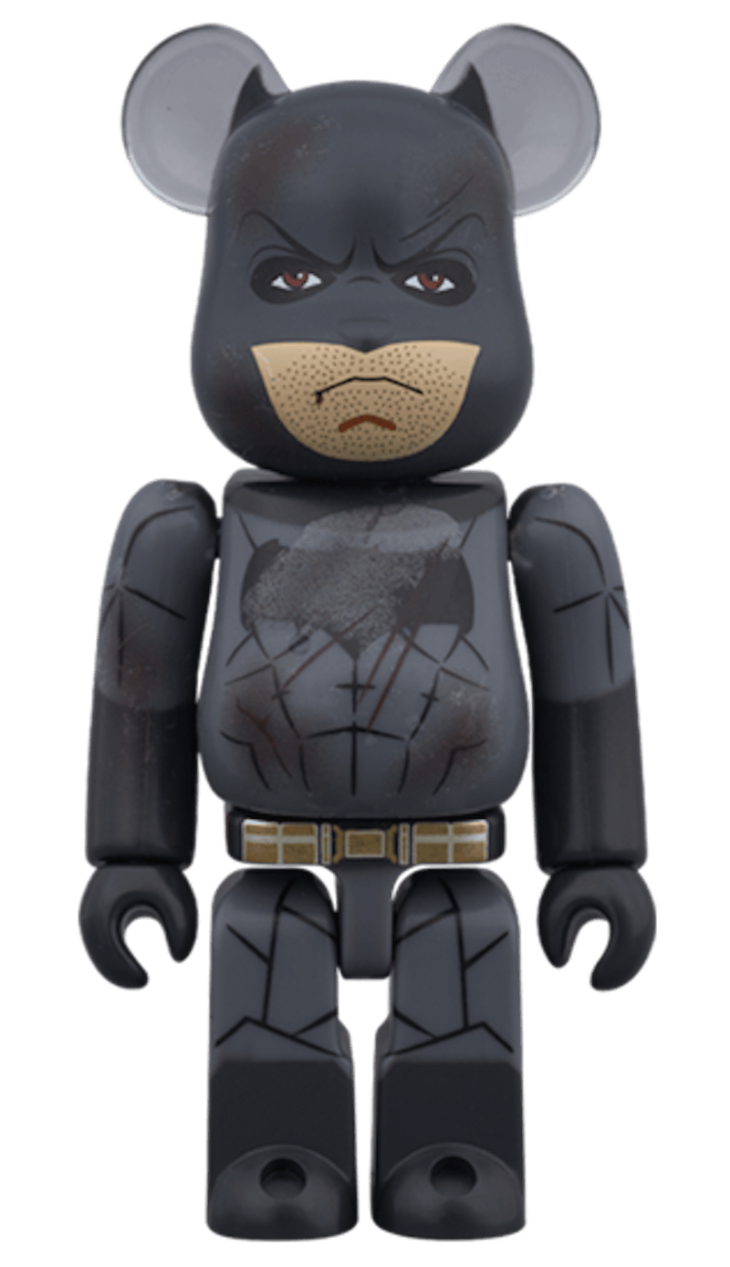 Bearbrick Superman (Heat Vision Ver.) & Batman (Damage Ver.) 100% Multi