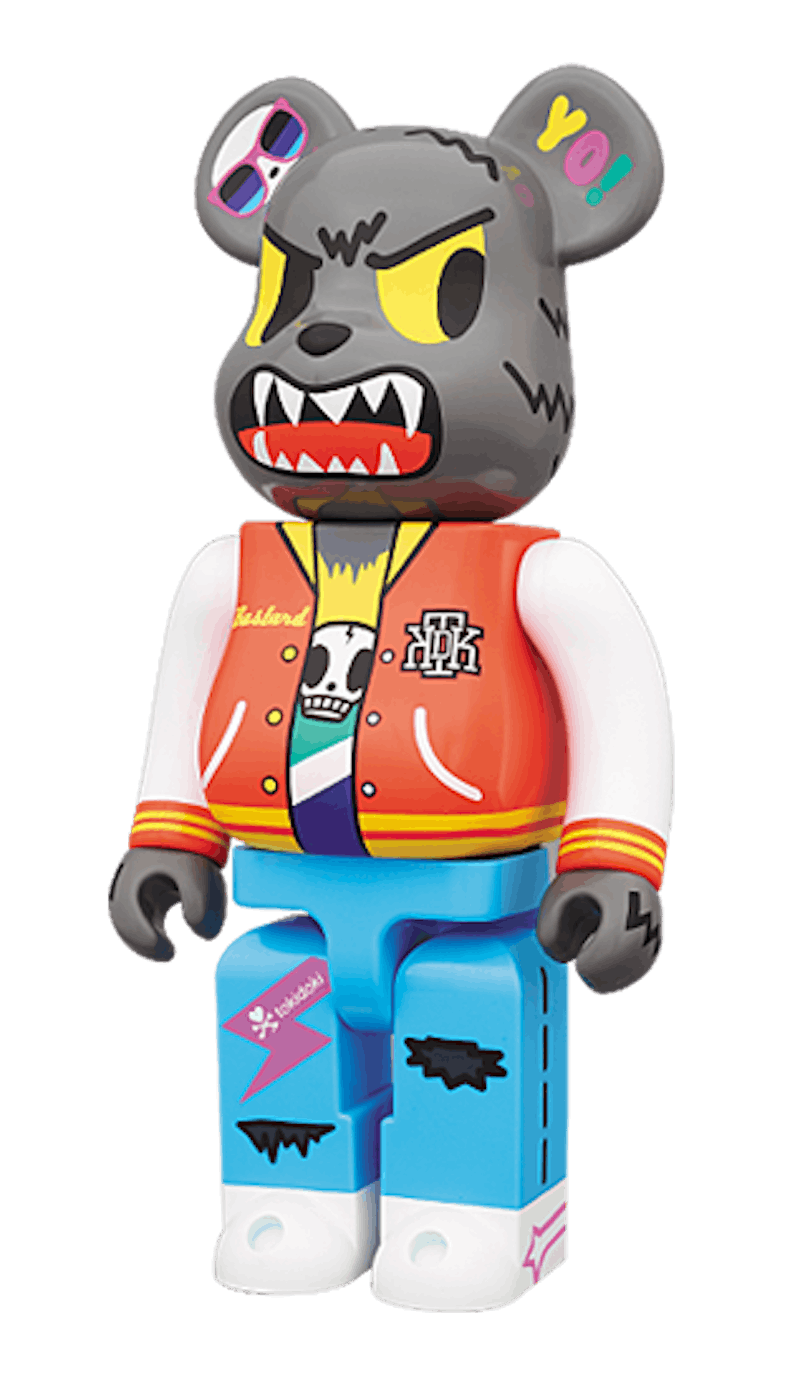 Bearbrick Tokidoki Wolf 400% Multi