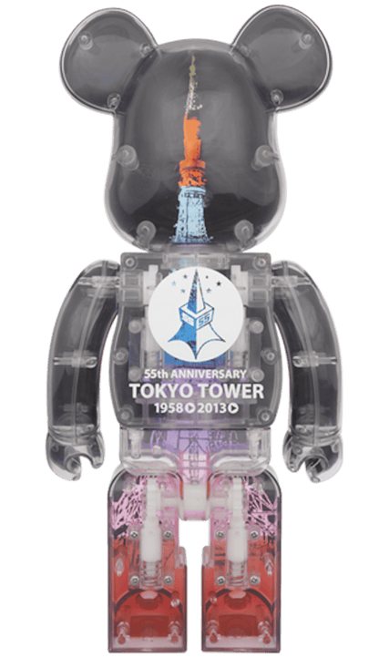 Bearbrick Tokyo Tower Diamond Veil 400% Black
