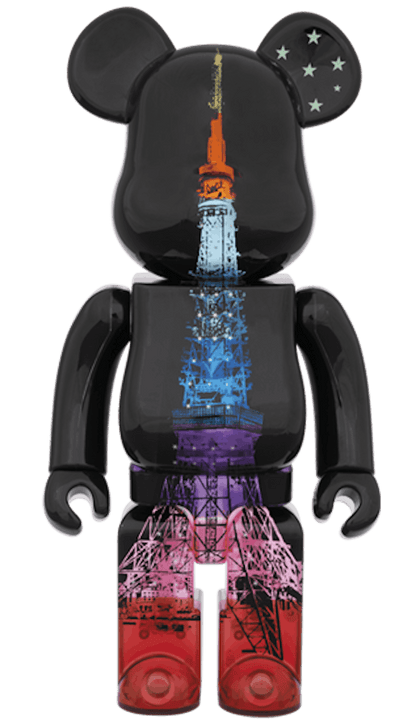 Bearbrick Tokyo Tower Diamond Veil 400% Black