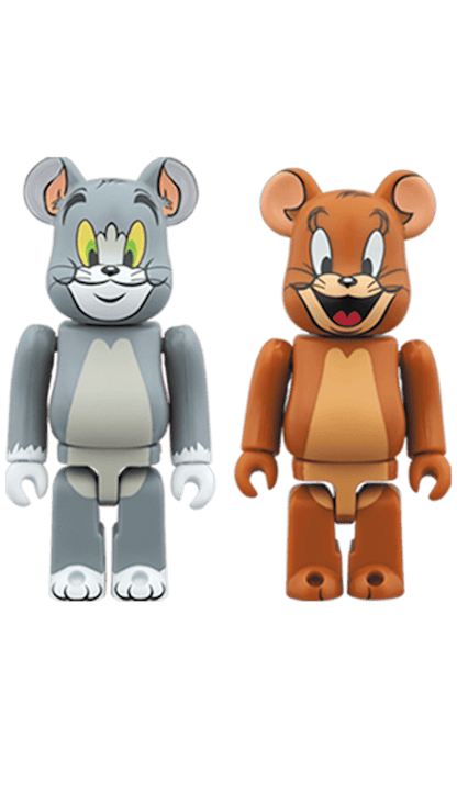 Bearbrick Tom & Jerry 2 Pack 100% Multi