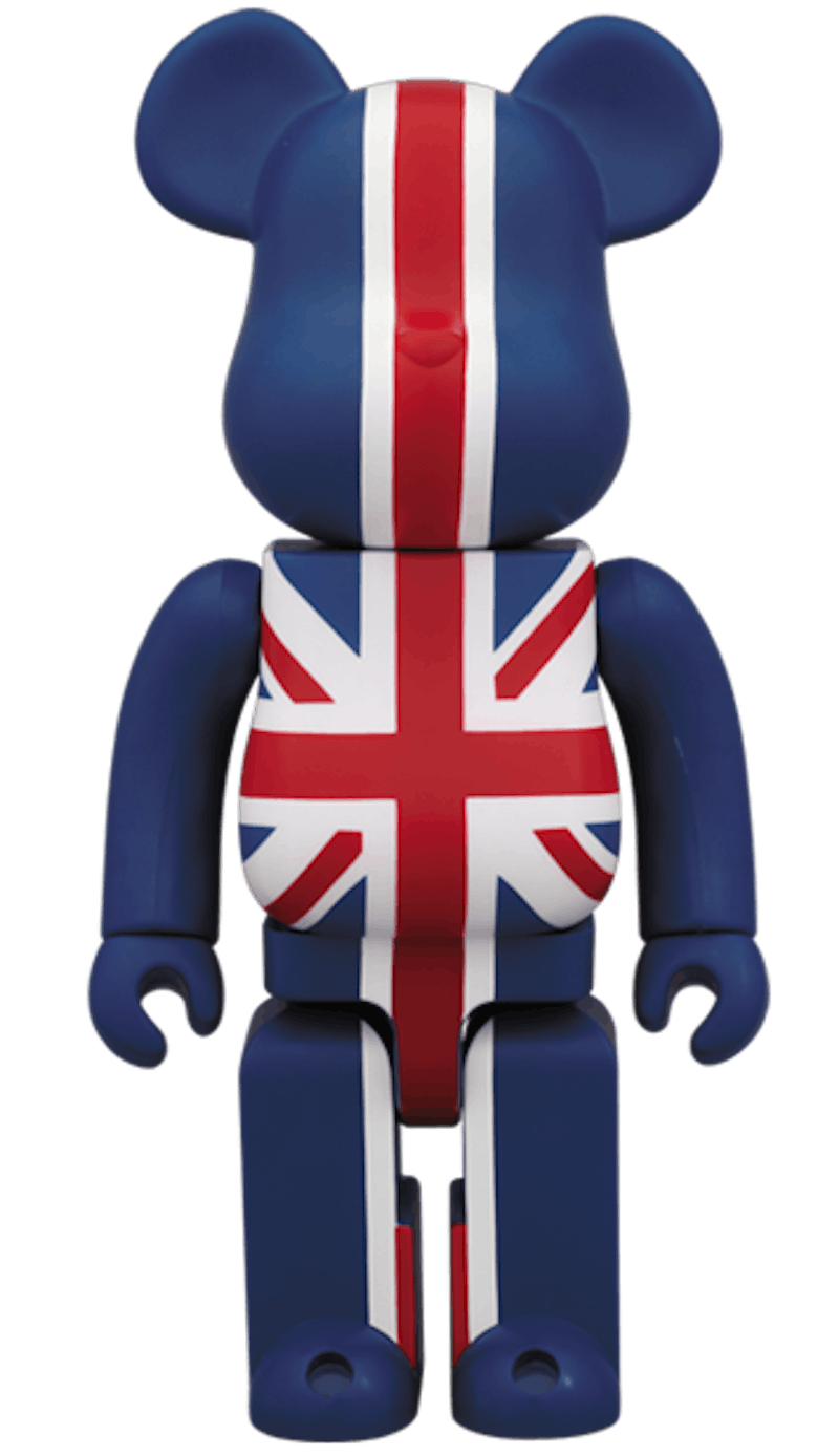Bearbrick Union Jack 400% Blue