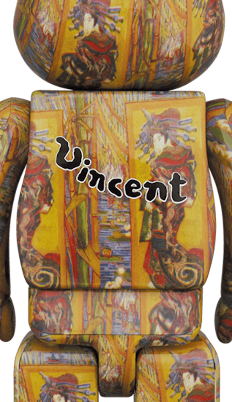 Bearbrick Van Gogh Museum Courtesan (after Eisen) 100% & 400% Set