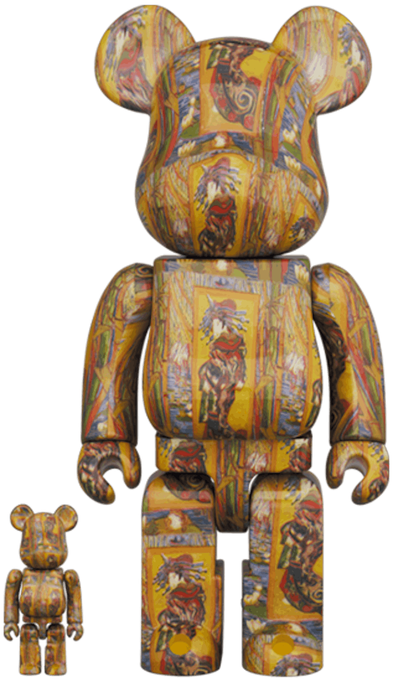 Bearbrick Van Gogh Museum Courtesan (after Eisen) 100% & 400% Set
