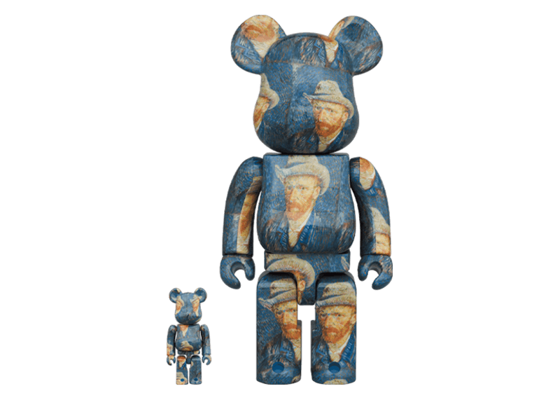 Bearbrick Van Gogh Museum Self Portrait 100% & 400% Set
