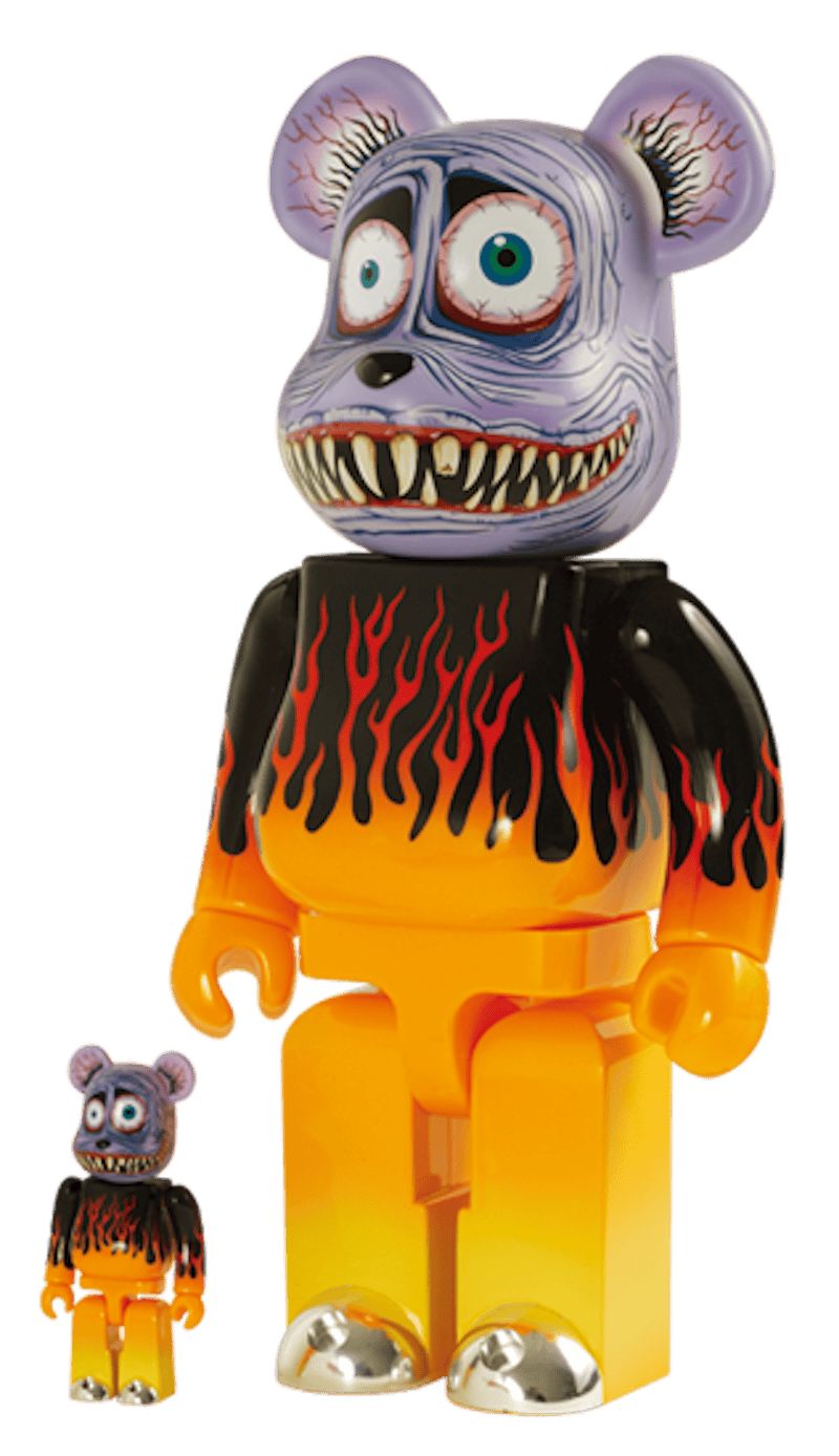 Bearbrick WORLD WIDE TOUR MARK PARKER 100% & 400% Set Multi