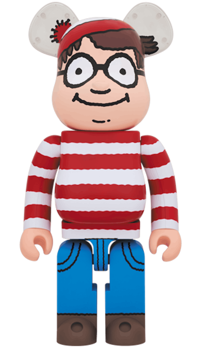 Bearbrick Where's Waldo Wally 1000% Multi