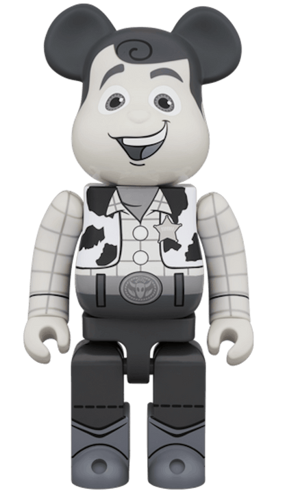 Bearbrick Woody B&W Ver. 400% Black